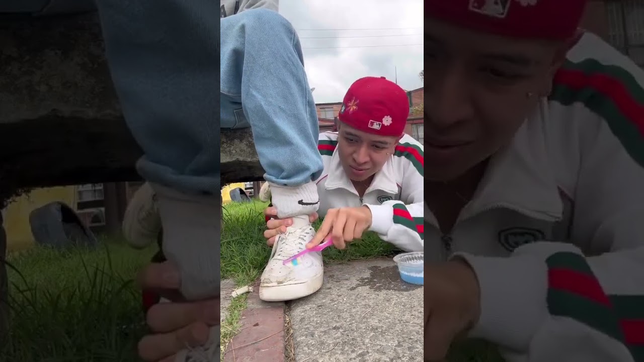 Transforming DIRTY Airforce 1s Into Pure Whites With A Toothbrush | @HustlersLocker