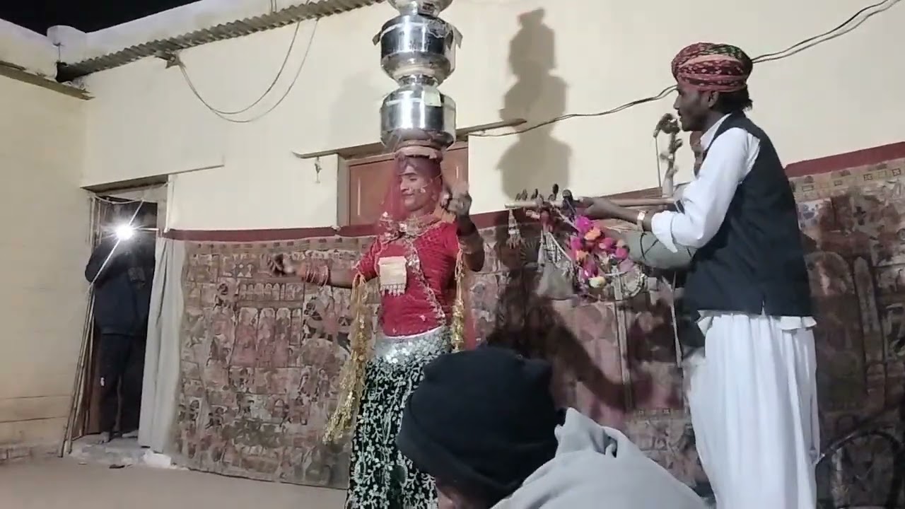 भवाई नृत्य धर्मेश भोपा किसनाराम और भैराराम और लुणाराम हाथीतला पाबूजी की पड़ शानदार 9636157996