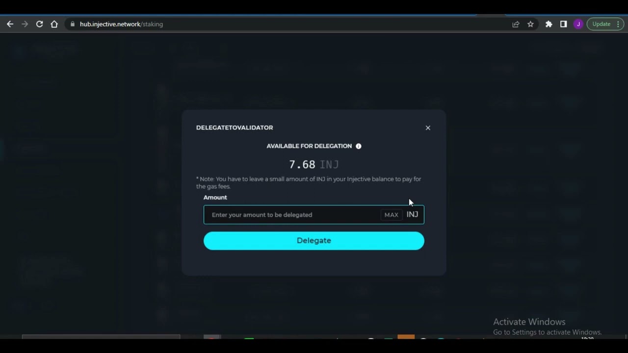 STEP BY STEP STAKING GUIDE FOR INJECTIVE TOKEN $INJ