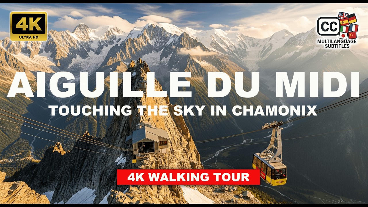 🇫🇷4K🇫🇷 Канатная дорога Aiguille du Midi | Вид на Монблан