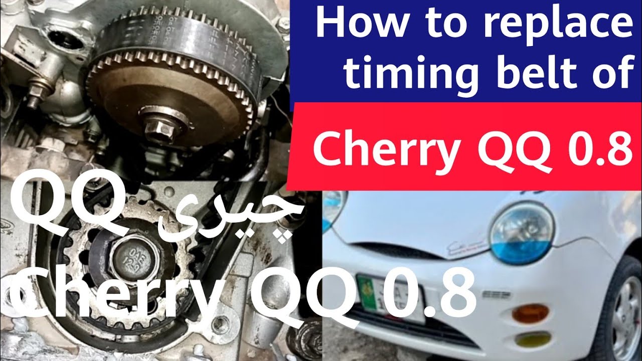 How to replace timing belt of cherry QQ 0.8.how to install timing belt in a car.Hindi sub