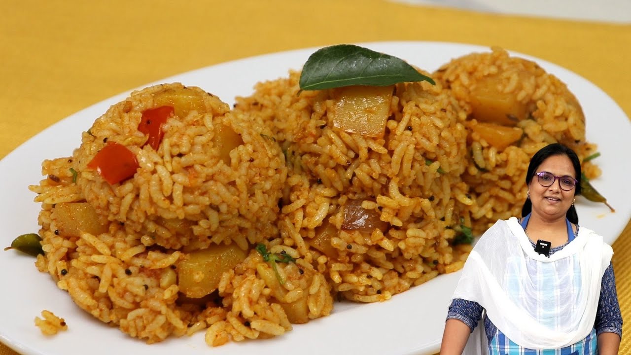 Lunch Box க்கு உருளைக்கிழங்கு சாதம் இது போல செஞ்சி குடுங்க சைடுடிஷ் கூட வேணாம் | Variety Rice