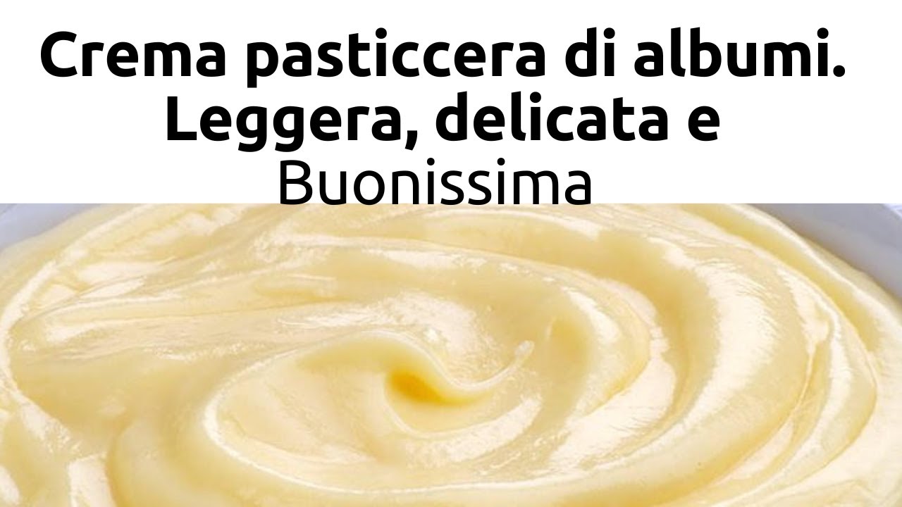 Crema pasticcera di soli albumi