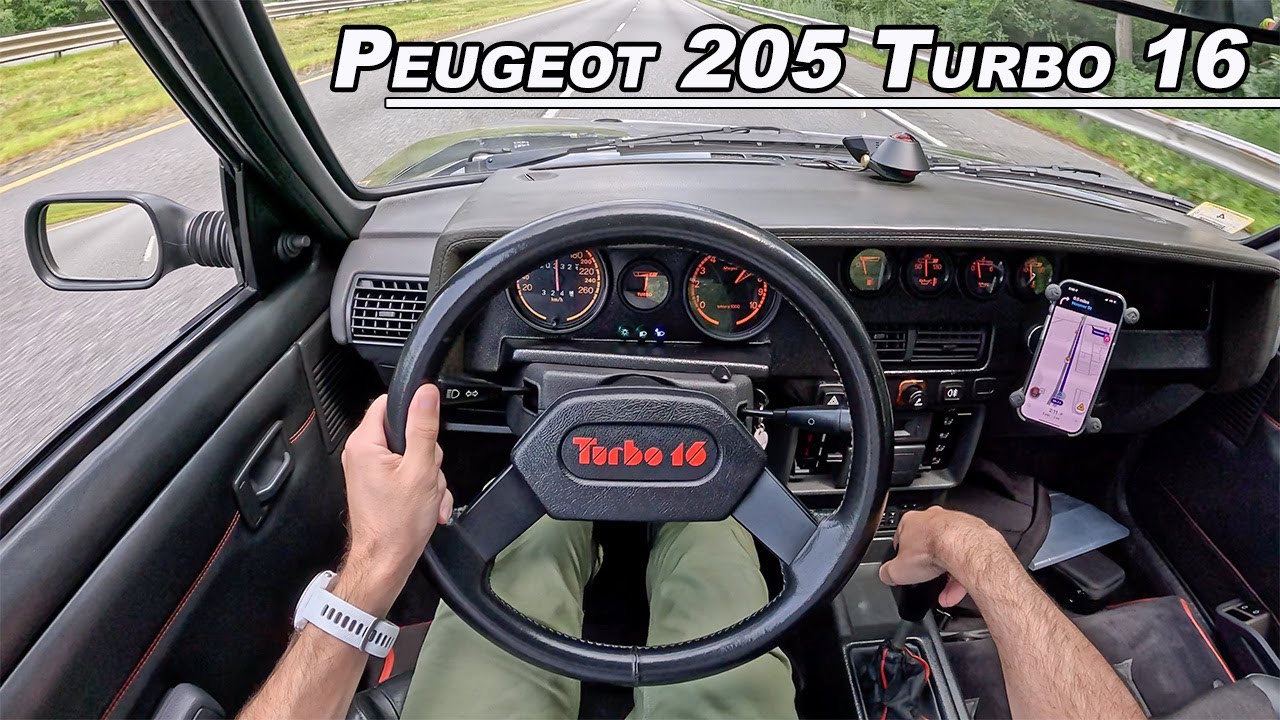1984 Peugeot 205 Turbo 16 - Rare Group B Homologation Hot Hatch Drive (POV Binaural Audio)