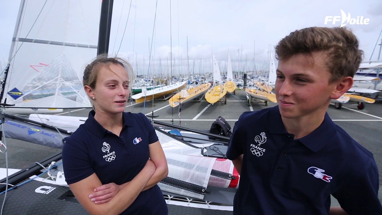 JOJ 2018 - Présentation de Titouan et Kenza (Nacra 15)