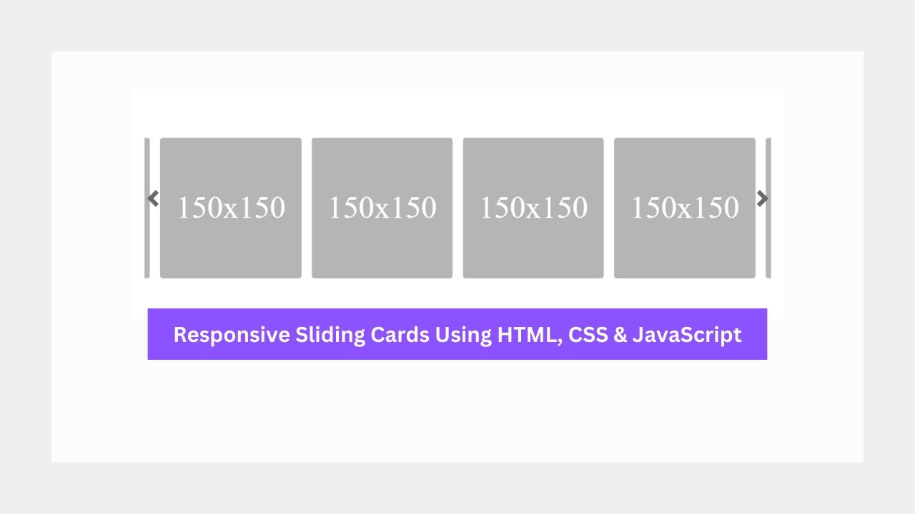 Responsive Carousel | Card Slider with HTML, CSS & JavaScript