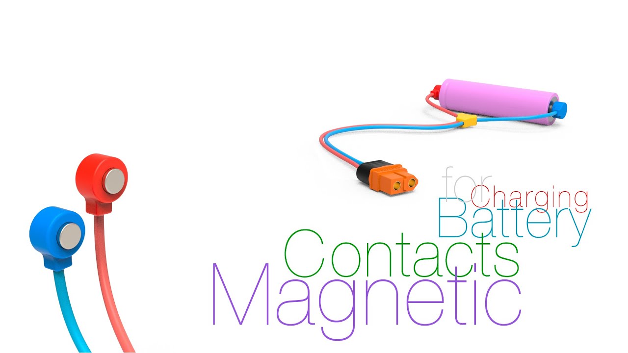 Magnetic contacts for battery charging