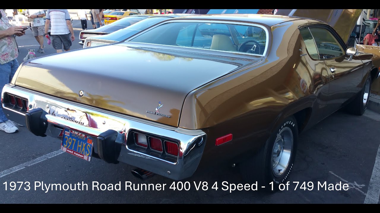 1973 Plymouth Road Runner 400 V8 Pistol Grip 4 Speed - Featured Car of the Day - 1 of 749 Made in 73