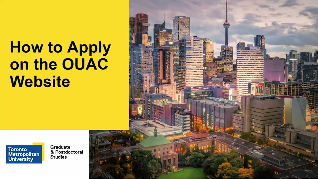 How to Apply on the OUAC Website