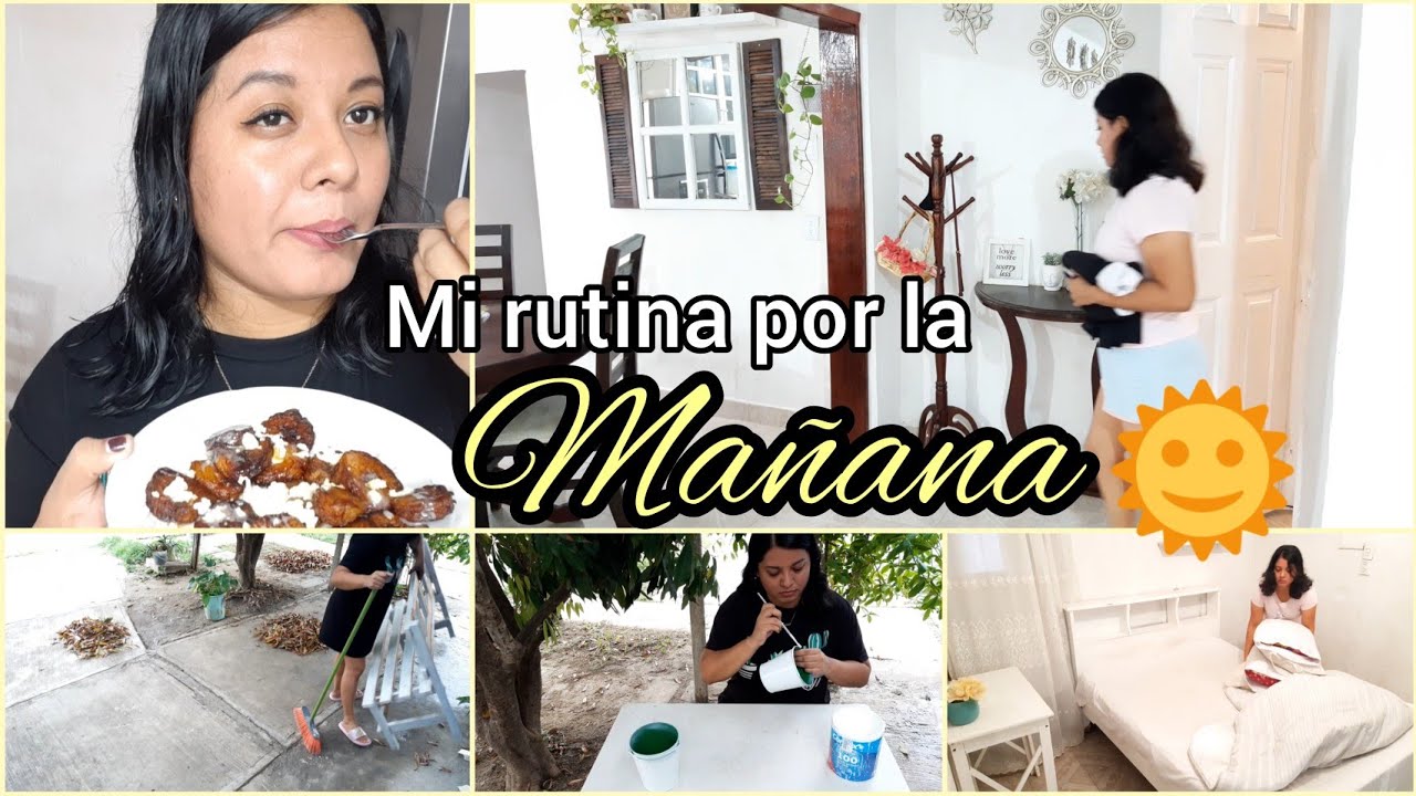 Mi rutina por la MAÑANA🌞☁️⏰||Morning Routine💛|| Acompañame en mi día🏡|| Luisa Cruz