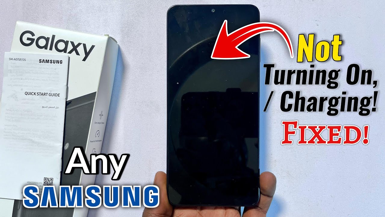 Исправление проблемы с Samsung Galaxy: не включается и не заряжается, черный экран