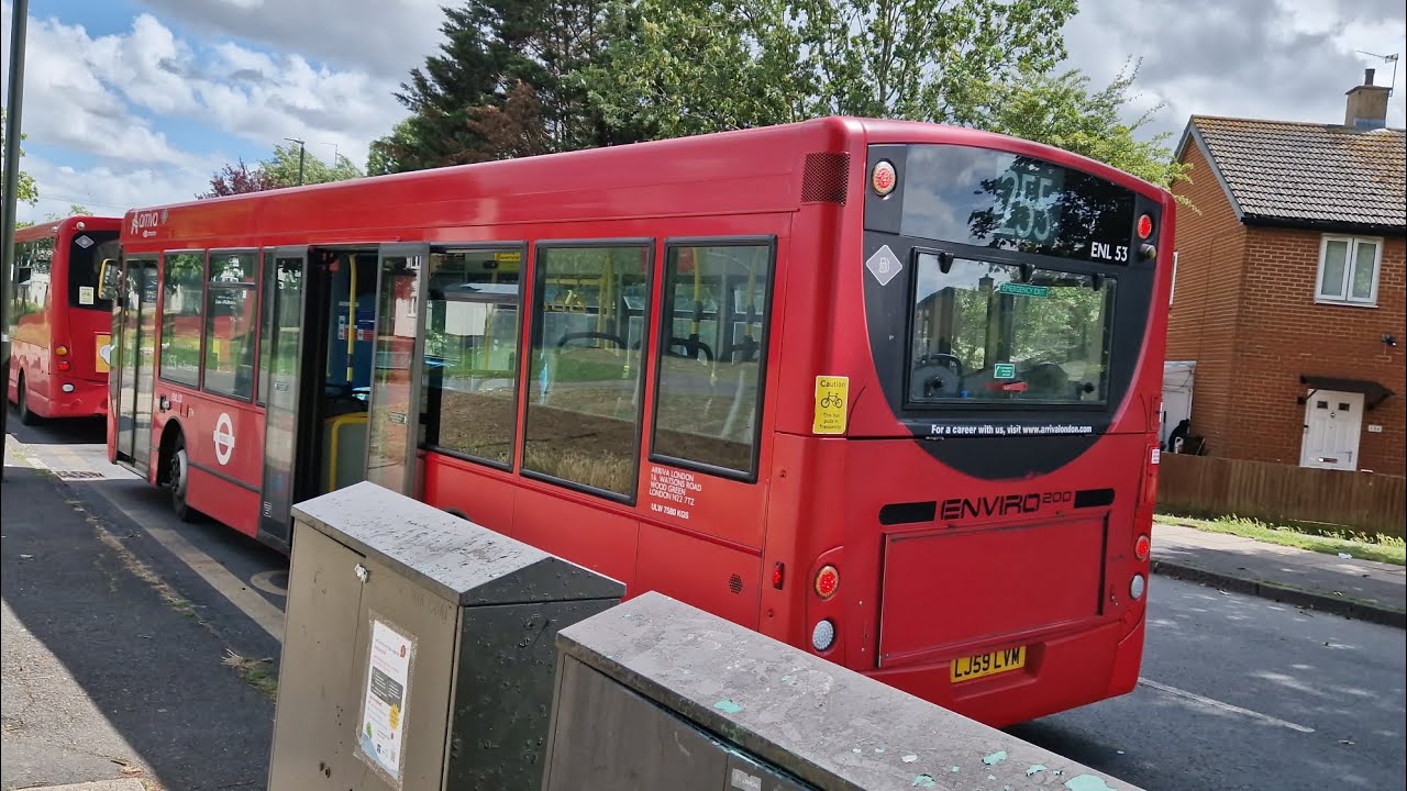 *Kickdown + Nice Engine* Arriva London ENL53 LJ59LVM Bus Route 255