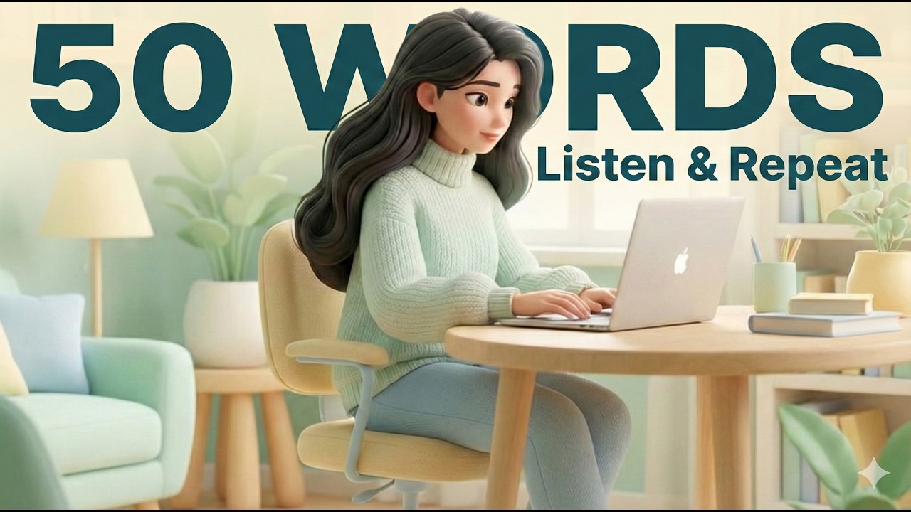 Oxford 5000 Intermediate #23  50 English Words Listen & Repeat