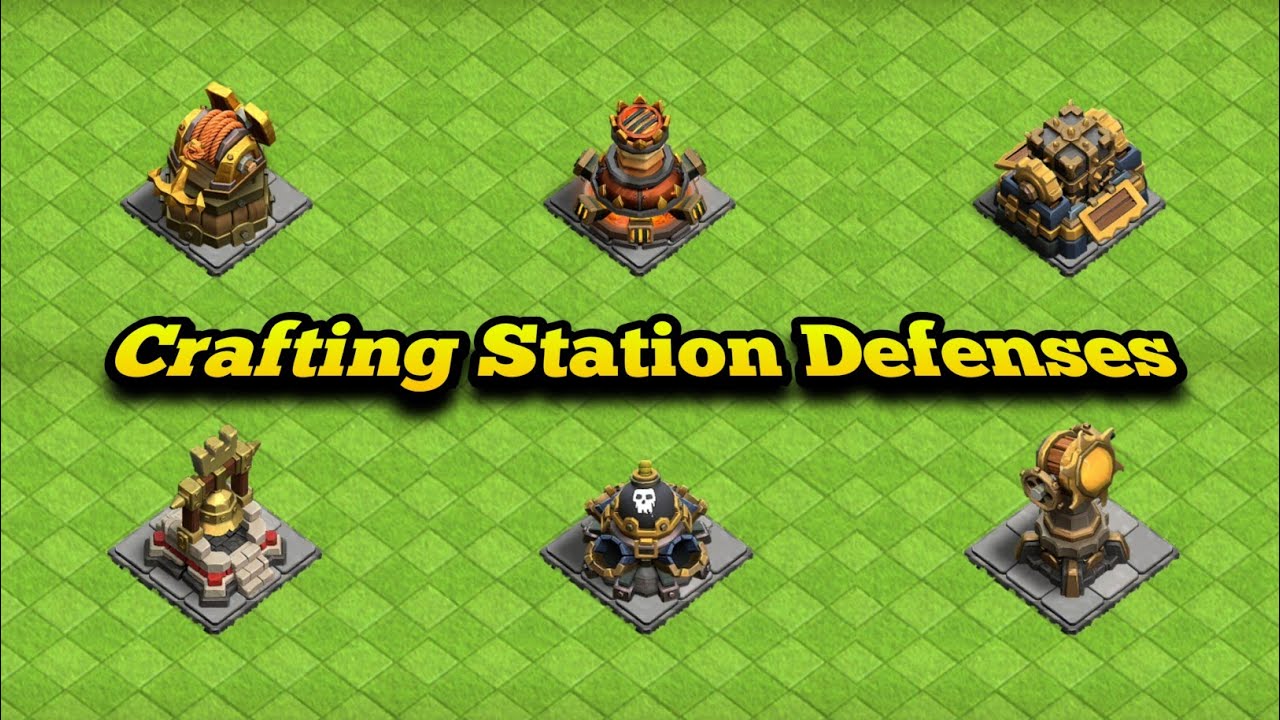 Crafting Station Defenses | Season 1 & 2 | Clash of clans 