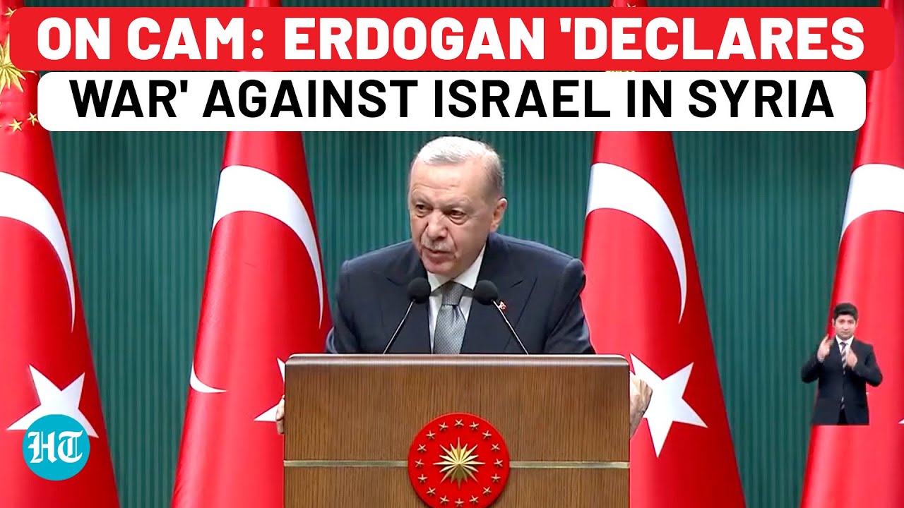 On TV, Angry Erdogan 'Declares War' On Israel In Syria As Truce Breaks, IDF Bombs Amid Clash| Turkey