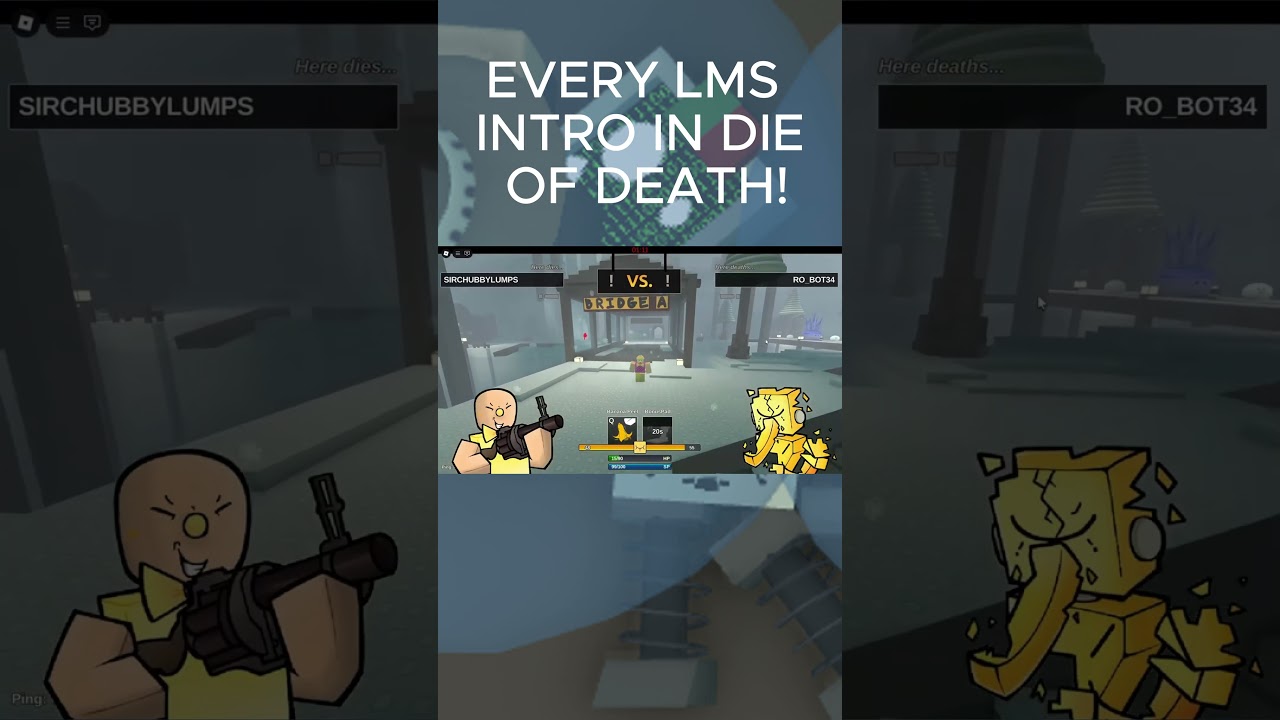EVERY LMS INTRO IN DIE OF DEATH!  #dieofdeath #dod #pursuer