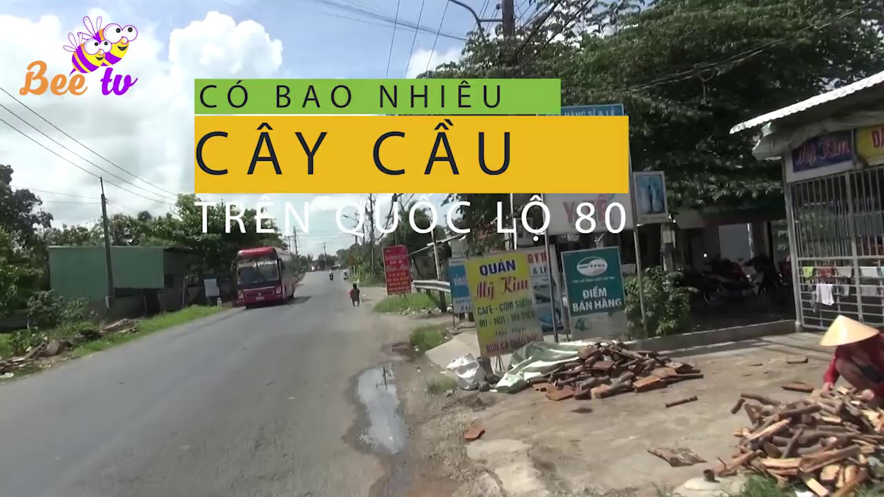 Có bao nhiêu CÂY CẦU trên quốc lộ 80 hướng từ PHÀ VÀM CỐNG đến CẦU MỸ THUẬN I BEE TV