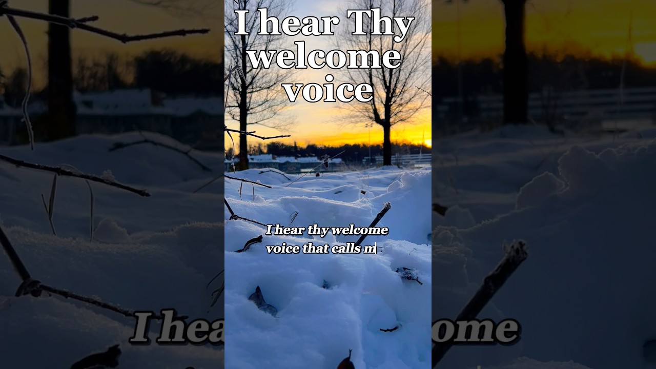 I hear Thy welcome voice #hymn #hymnsoffaith #hopebringer