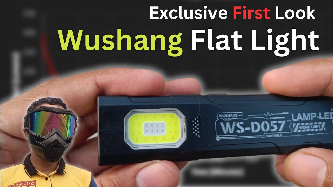 Wushang Flat Flashlight. Budget EDC pocket Flashlight