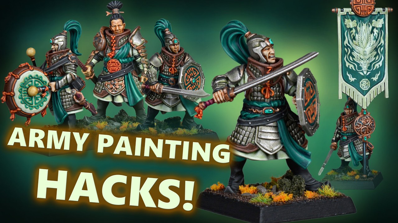 Grand Cathay Custom Color Scheme! How to Paint Jade Warriors | Warhammer The Old World Tutorial