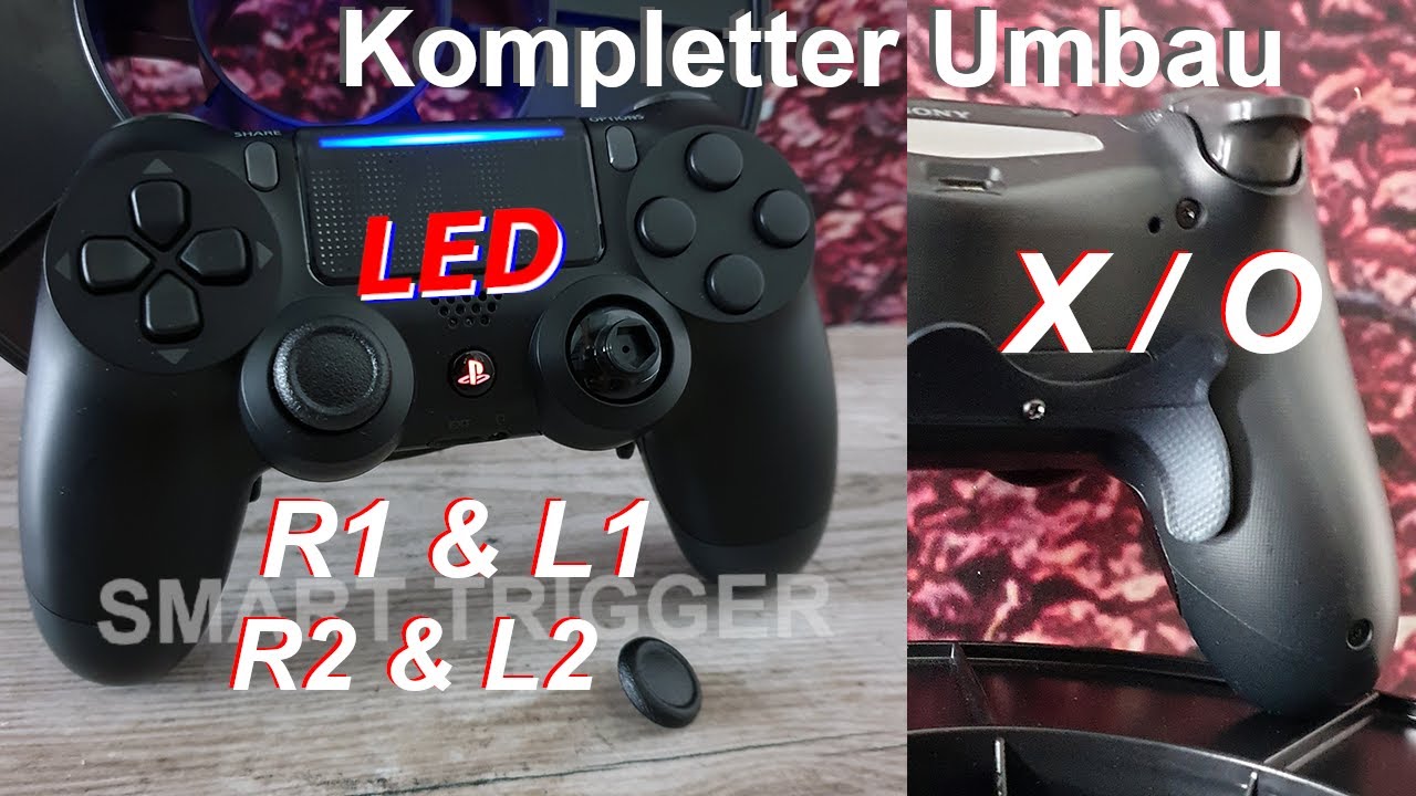 PS4 V2 Controller - Schultertasten komplett umrüsten auf Smart Trigger Schritt für Schritt Anleitung