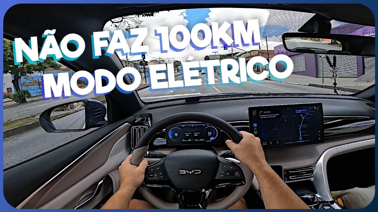 Essa é a REAL AUTONOMIA do BYD SONG PRO GS no modo EV 100% Elétrico! (Rodei até ZERAR a Bateria)