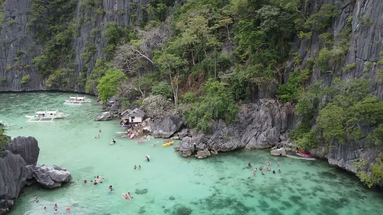 Breathtaking view of Twin Lagoon, Coron, Palawan.