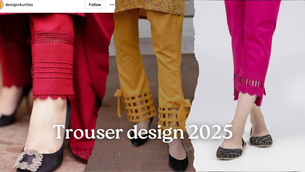 Trouser design 2025 /Beautiful ideas design /latest dress design /Maria Liauqat dresse design