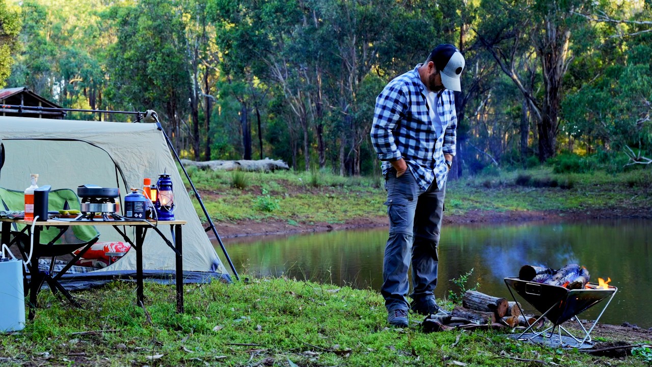 Solo Camping Under The Stars