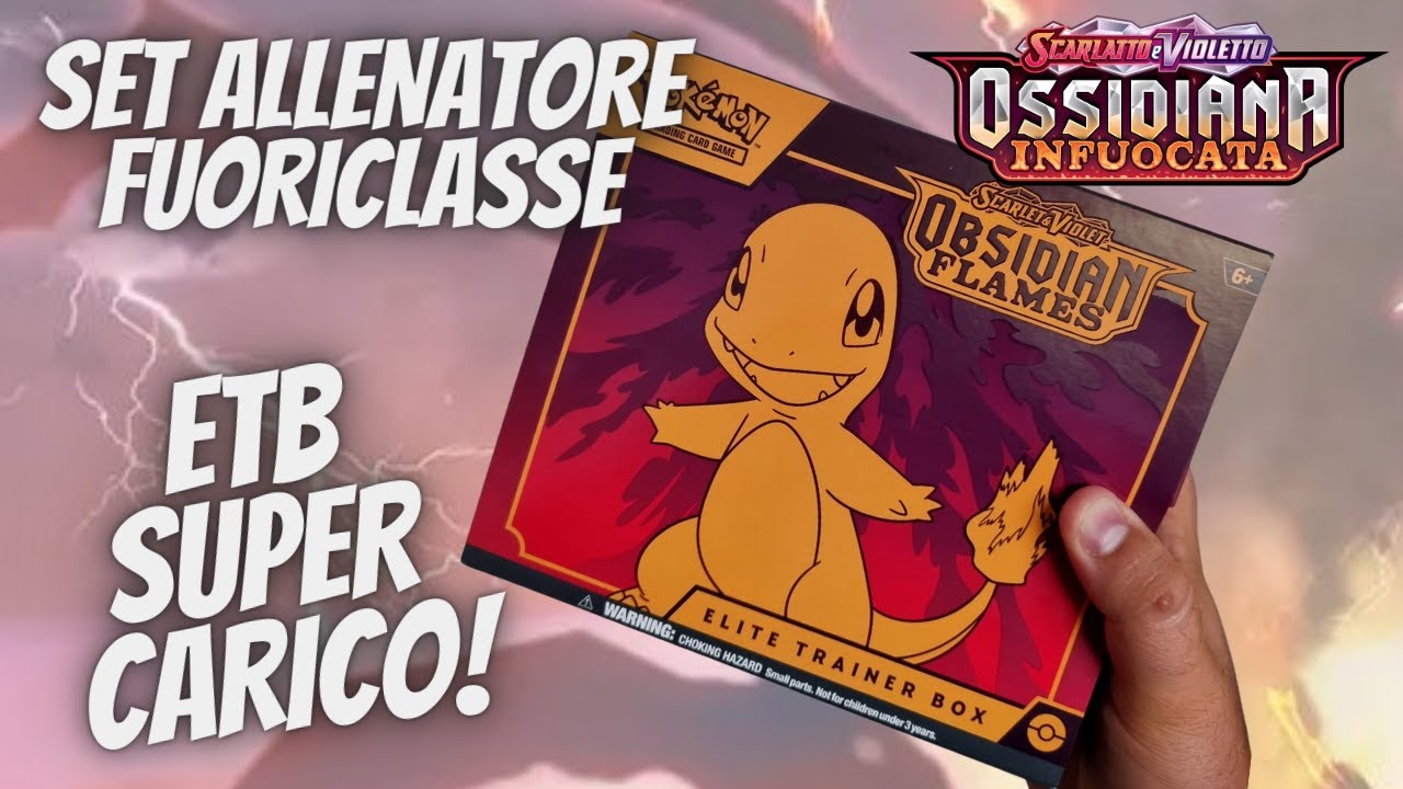 SUPER INIZIO Apro il SET ALLENATORE FUORICLASSE di OSSIDIANA INFUOCATA (OBSIDIAN FLAMES)