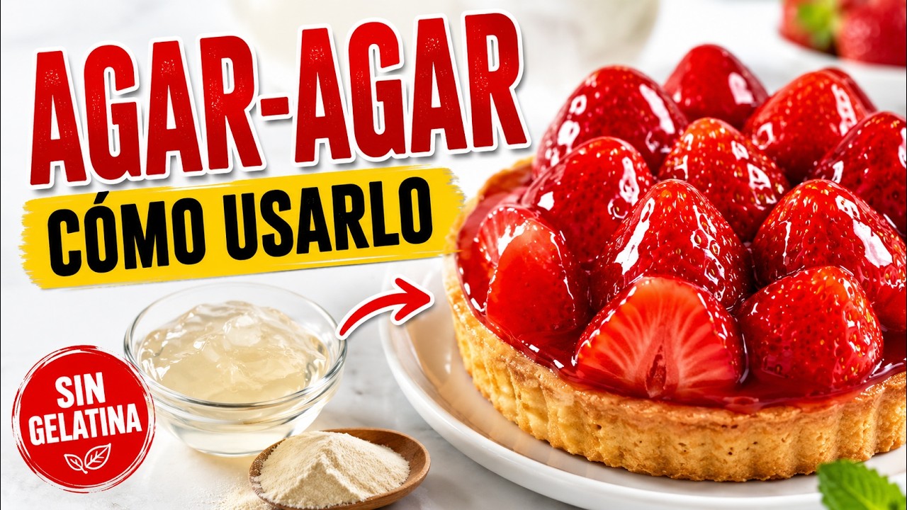 AGAR -AGAR, como usarla. HOW  TO USE  AGAR -AGAR.  🍉 🍇 🍓 🍈 🍒