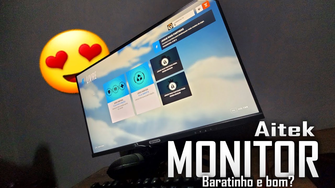 UNBOXING MONITOR AITEK (Delta M2410) 23,8POL, 75 Hz - COM UM BOM PREÇO , MUITO TOP | Mercado Livre