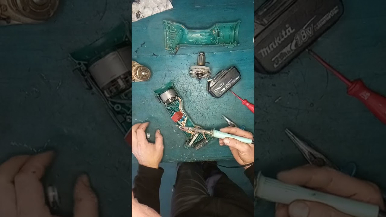 Akumulatorska brusilica Makita DGA 504 servisiranje