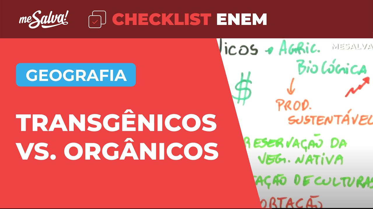 Geografia Agrária: Transgênicos e Orgânicos - Geografia | Checklist ENEM | Me Salva!
