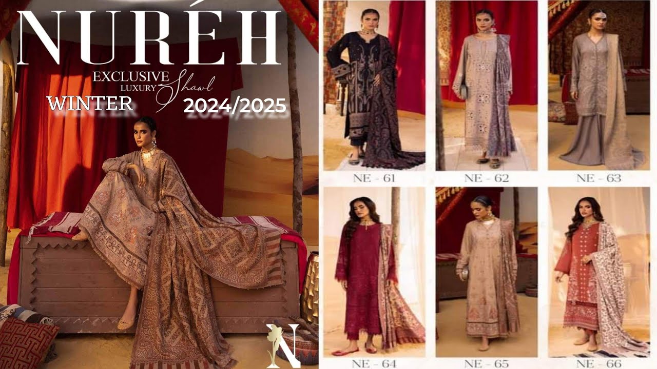 𝗡𝘂𝗿𝗲𝗵 𝗡𝗲𝘄 𝗖𝗼𝗹𝗹𝗲𝗰𝘁𝗶𝗼𝗻 Exclusive Luxury Shawl 𝗘𝗺𝗯𝗿𝗼𝗶𝗱𝗲𝗿𝗲𝗱 𝗪𝗶𝗻𝘁𝗲𝗿 𝟮𝟬𝟮𝟰 / 𝟮𝟬𝟮𝟱