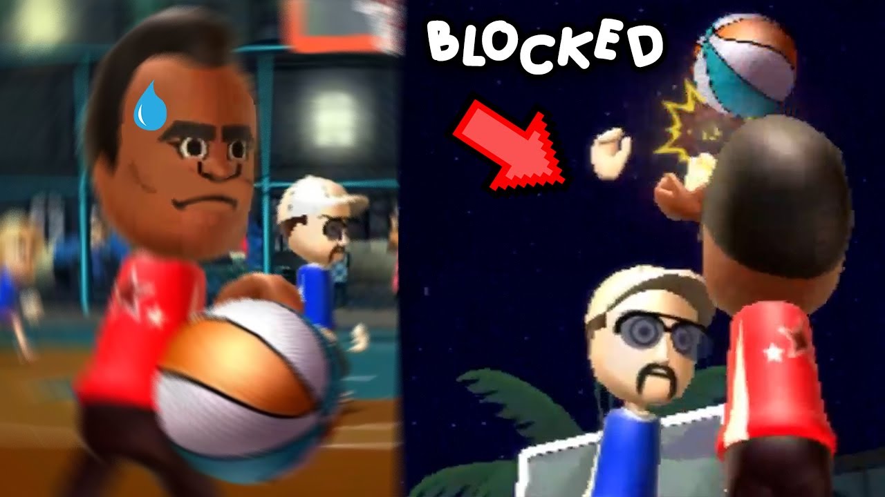 I LOCKED DOWN TOMMY! HE DIDN'T SCORE ONCE! (Wii Sports Basketball)