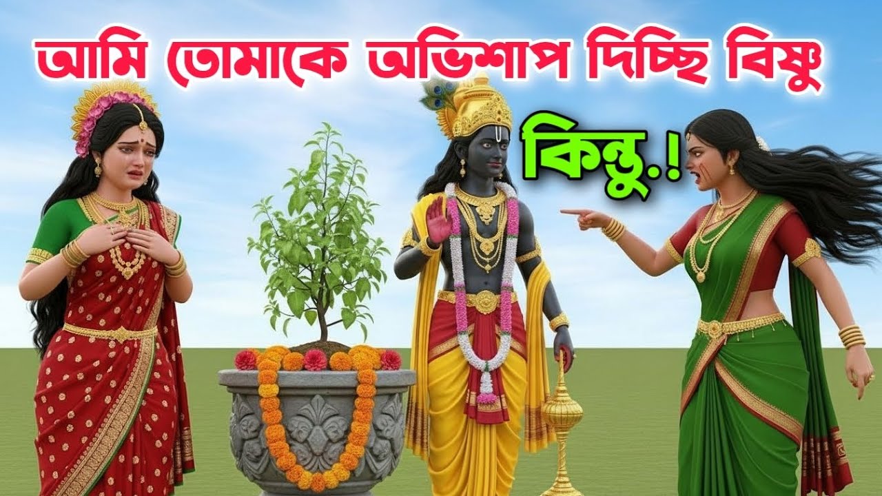 🌼যাদের ঘরে তুলসী গাছ আছে তারা 🌼 তুলসী জন্ম কাহিনী অবশ্যই শুনুন। ফল পাবেন 