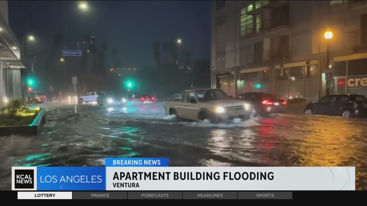 Heavy rain floods Ventura, closes 101 Freeway