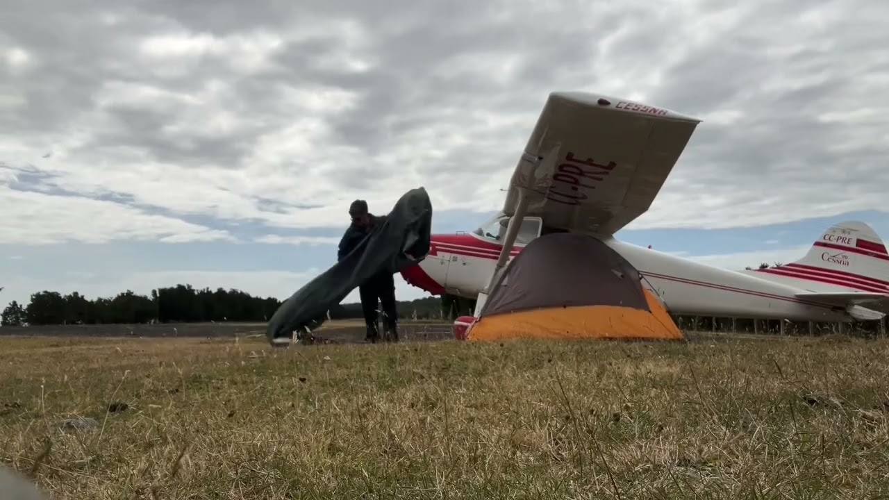 Cessna 170, Aero Camping 🏕️, Pumalin Chile 🇨🇱 Enero 2025