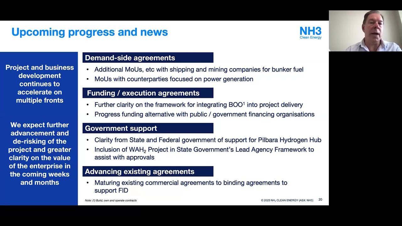 NH3 Clean Energy Webinar | Project Update with CEO Stephen Hall & Chairman Charles Whitfield