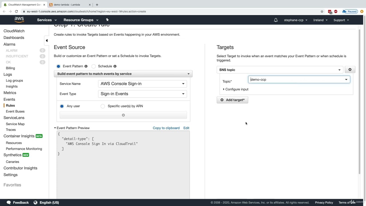 CloudWatch Events   EventBridge Hands On | Cloud Monitoring |Amazon Web Service