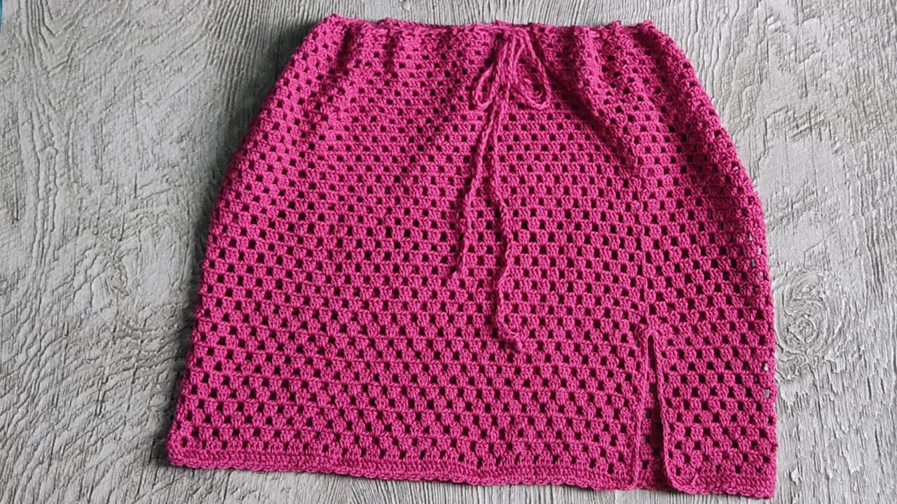 Falda a crochet paso a paso