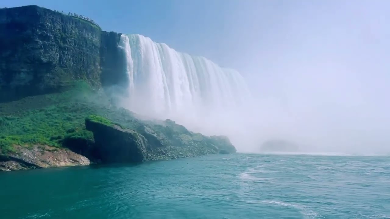 This Blue Ocean Waterfall Will Instantly Calm Your Mind 🌊😴 | Deep Sleep White Noise