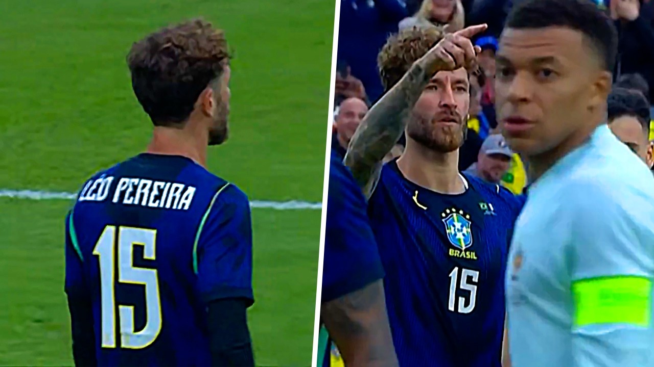 ESTR&Eacute;IA DE LEO PEREIRA NA SELE&Ccedil;&Atilde;O BRASILEIRA CONTRA A FRAN&Ccedil;A