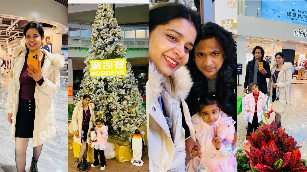 Christmas Day outing | footwear shopping | Italian food in China 🇨🇳 | @ShaMaa_in_china 