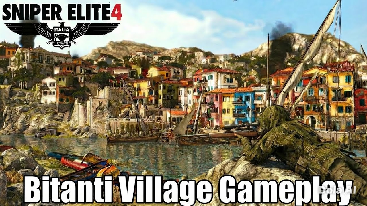 Sniper Elite 4 Bitanti Village Mission Gameplay