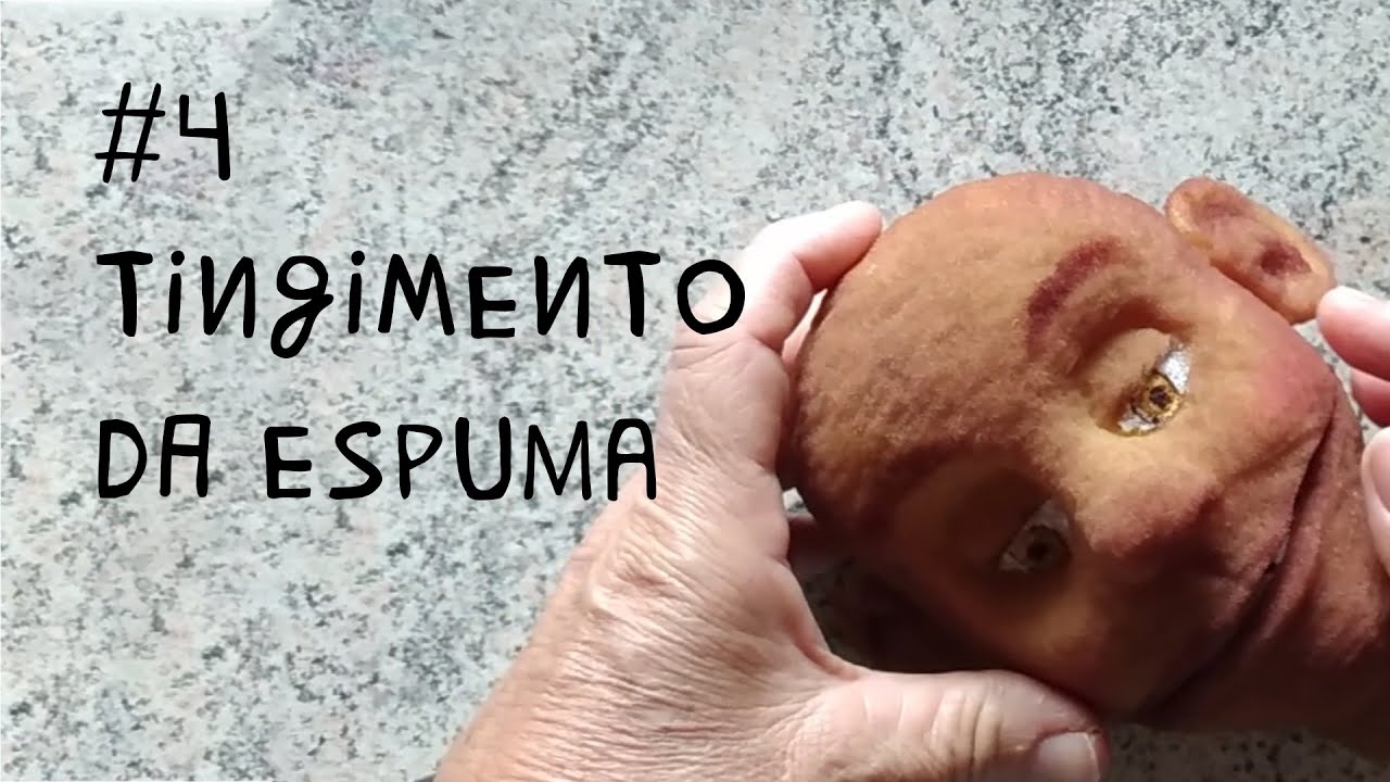 Criação de um boneco de espuma - #4 Tingimento da espuma