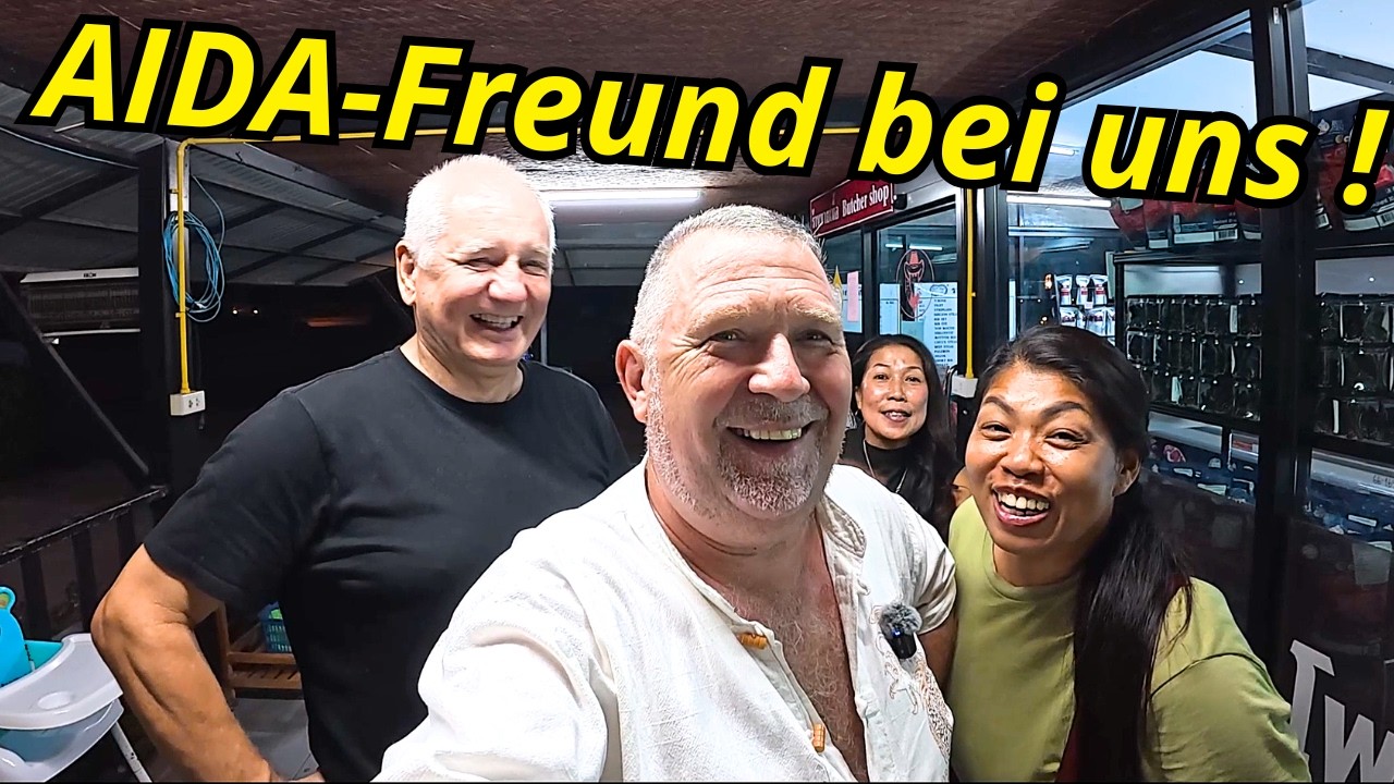 Besuch vom AIDA-Freund. Laptop Reparatur & 800-Baht-Hotel getestet & Steakabend in Sakon Nakhon.