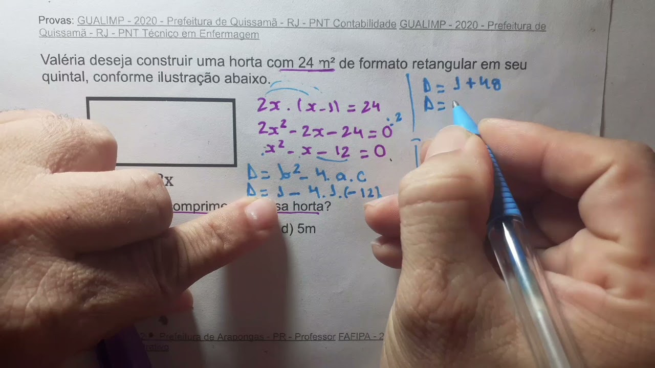 Área do Retângulo- questões de concurso público com @profpipimatematica