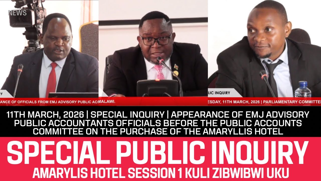 KWACHEMA KU PARLIAMENT OF MALAWI POMWE EMJ COMPANY IKUKANIKA KUYANKHA MAFUNSO POGULA AMARYLLIS HOTEL